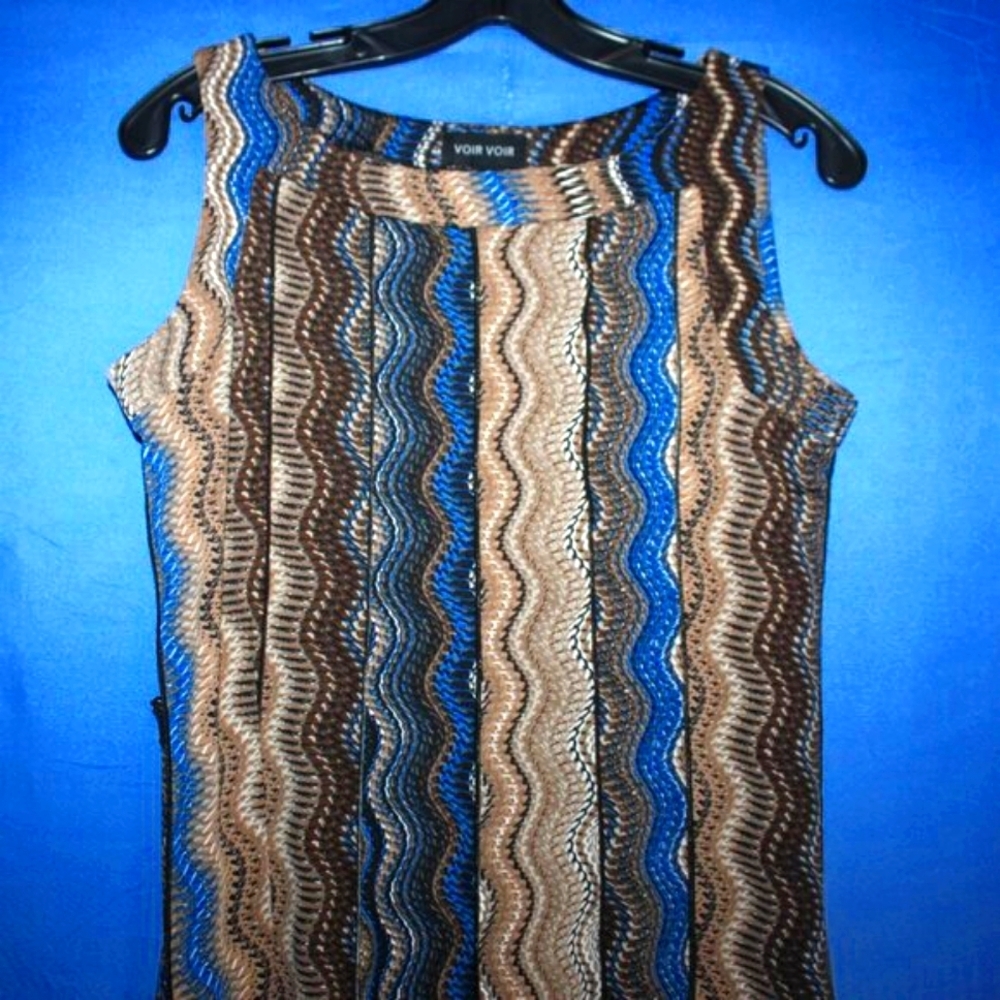 Voir Voir Missoni Inspired Knit Maxi Dress - Women's Size 8 - Multicolor
